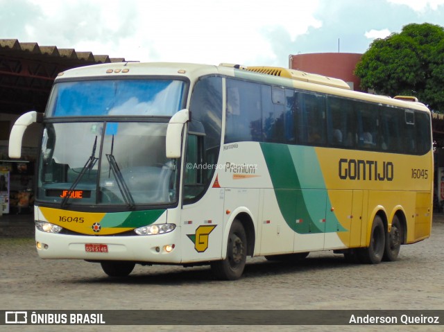 Empresa Gontijo de Transportes 16045 na cidade de Vitória da Conquista, Bahia, Brasil, por Anderson Queiroz. Número da foto: #7607014.