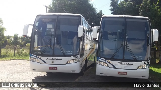 Empresas de Transportes Santana e São Paulo 1760 na cidade de Cruz das Almas, Bahia, Brasil, por Flávio  Santos. Número da foto: #7606782.