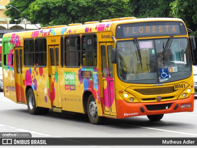 São Dimas Transportes 10141 na cidade de Belo Horizonte, Minas Gerais, Brasil, por Matheus Adler. ID da foto: 7607146.