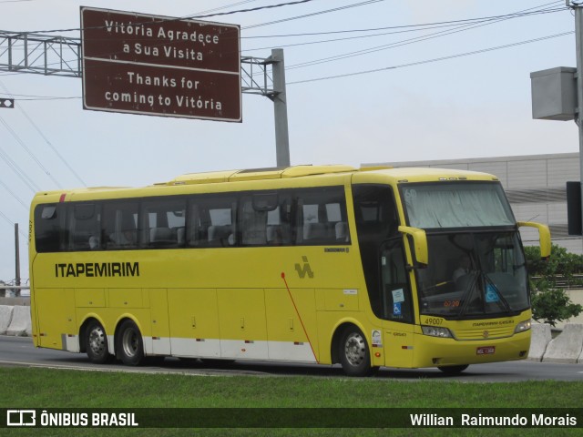Viação Itapemirim 49007 na cidade de Vitória, Espírito Santo, Brasil, por Willian Raimundo Morais. Número da foto: #7607380.