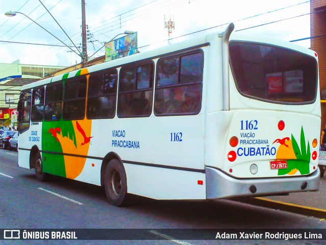 Viação Piracicabana Cubatão 1162 na cidade de Cubatão, São Paulo, Brasil, por Adam Xavier Rodrigues Lima. Número da foto: #7607138.