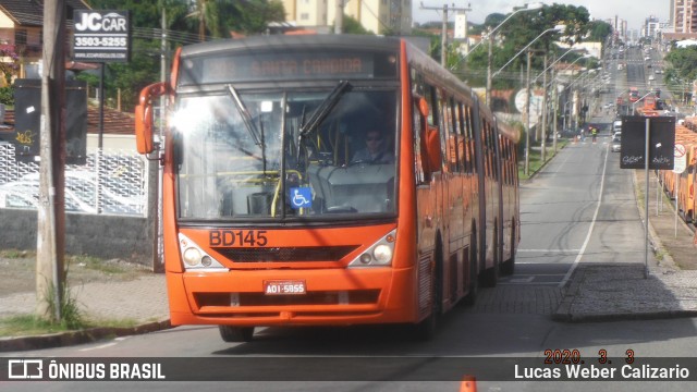 Transporte Coletivo Glória BD145 na cidade de Curitiba, Paraná, Brasil, por Lucas Weber Calizario. Número da foto: #7610342.