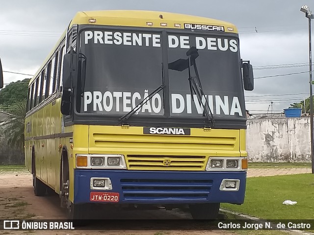 Ônibus Particulares JTW0220 na cidade de Belém, Pará, Brasil, por Carlos Jorge N.  de Castro. Número da foto: #7610517.