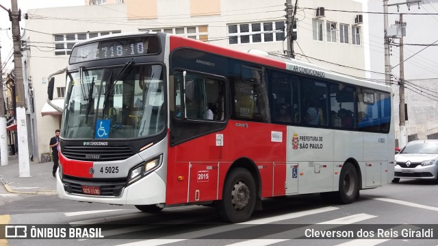 Allibus Transportes 4 5025 na cidade de São Paulo, São Paulo, Brasil, por Cleverson dos Reis Giraldi. Número da foto: #7608709.