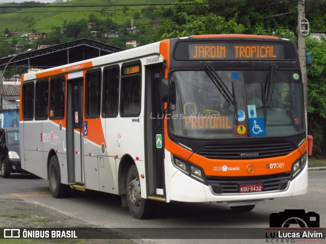 Viação Brazinha B07089 na cidade de Nova Iguaçu, Rio de Janeiro, Brasil, por Lucas Alvim. ID da foto: 7609651.