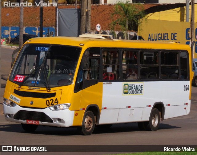 Grande Ocidental 024 na cidade de Luziânia, Goiás, Brasil, por Ricardo Vieira. ID da foto: 7608475.