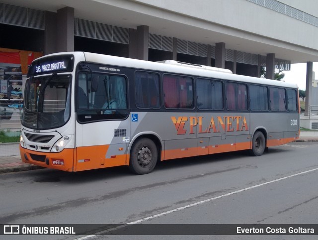 Planeta Transportes Rodoviários 3081 na cidade de Cariacica, Espírito Santo, Brasil, por Everton Costa Goltara. ID da foto: 7610742.