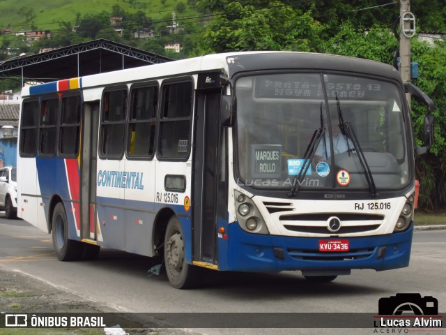 Empresa de Transportes Continental RJ 125.016 na cidade de Nova Iguaçu, Rio de Janeiro, Brasil, por Lucas Alvim. ID da foto: 7609650.