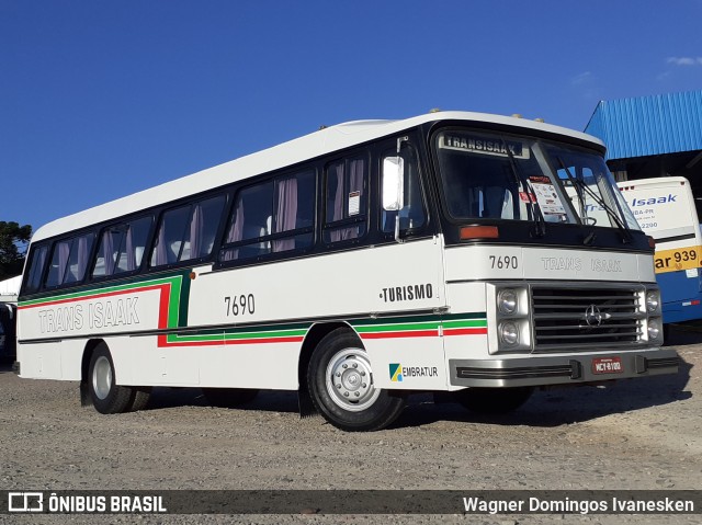 Trans Isaak Turismo 7690 na cidade de Curitiba, Paraná, Brasil, por Wagner Domingos Ivanesken. Número da foto: #7608476.