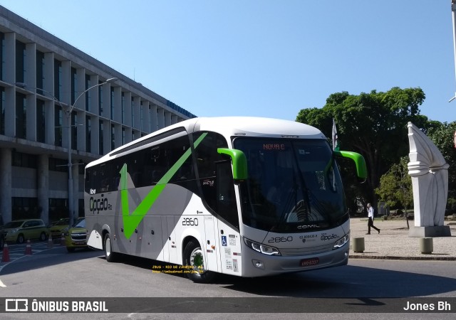 Nova Opção Turismo 2860 na cidade de Rio de Janeiro, Rio de Janeiro, Brasil, por Jones Bh. ID da foto: 7610017.