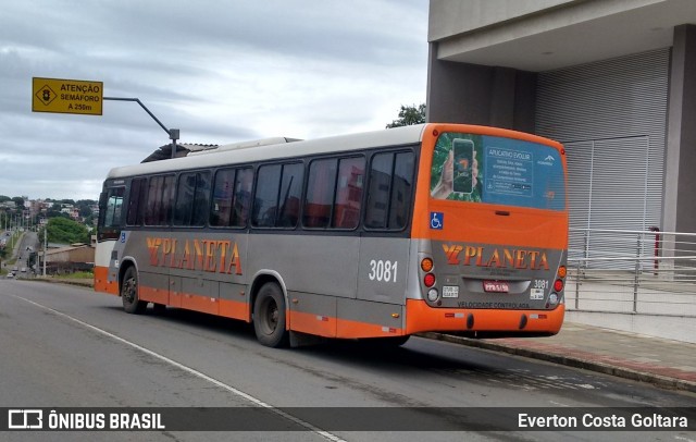 Planeta Transportes Rodoviários 3081 na cidade de Cariacica, Espírito Santo, Brasil, por Everton Costa Goltara. ID da foto: 7610749.