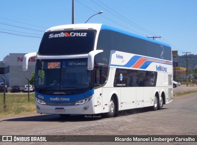 VUSC - Viação União Santa Cruz 4270 na cidade de Santa Cruz do Sul, Rio Grande do Sul, Brasil, por Ricardo Manoel Limberger Carvalho. ID da foto: 7611051.