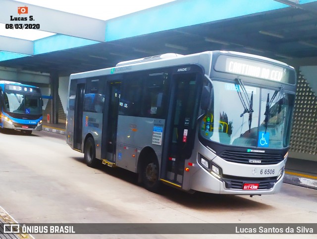 Transwolff Transportes e Turismo 6 6506 na cidade de São Paulo, São Paulo, Brasil, por Lucas Santos da Silva. ID da foto: 7609767.