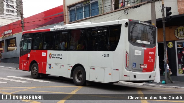 Allibus Transportes 4 5025 na cidade de São Paulo, São Paulo, Brasil, por Cleverson dos Reis Giraldi. ID da foto: 7608685.