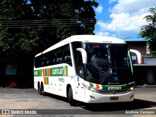 Empresa Gontijo de Transportes 21590 na cidade de Pirapora, Minas Gerais, Brasil, por Andrew Campos. Número da foto: #7613526.