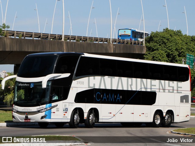 Auto Viação Catarinense 319318 na cidade de Florianópolis, Santa Catarina, Brasil, por João Victor. Número da foto: #7614322.