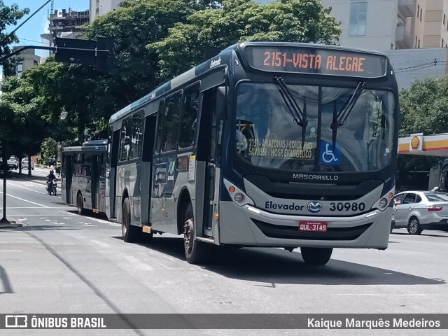 Viação Zurick 30980 na cidade de Belo Horizonte, Minas Gerais, Brasil, por Kaique Marquês Medeiros . Número da foto: #7612513.