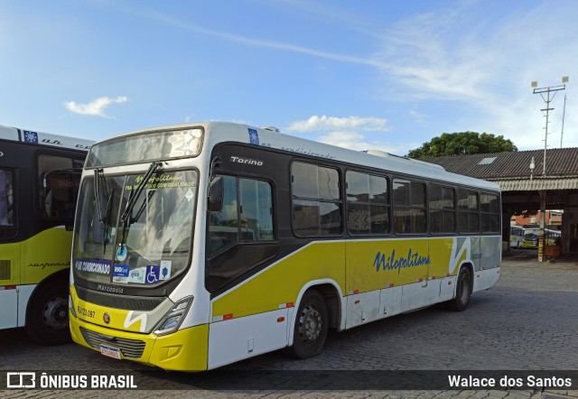 Viação Nilopolitana RJ 123.097 na cidade de Nilópolis, Rio de Janeiro, Brasil, por Walace dos Santos. ID da foto: 7611495.