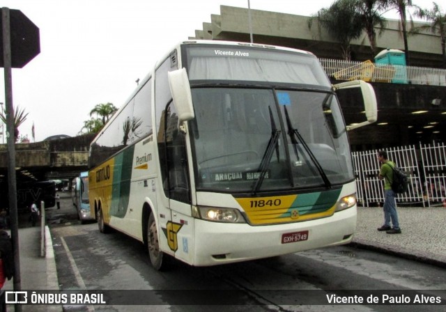 Empresa Gontijo de Transportes 11840 na cidade de Belo Horizonte, Minas Gerais, Brasil, por Vicente de Paulo Alves. ID da foto: 7611778.