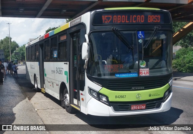 Viação Acari B42667 na cidade de Rio de Janeiro, Rio de Janeiro, Brasil, por João Victor Damião. Número da foto: #7611531.