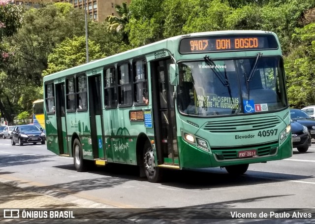 Urca Auto Ônibus 40597 na cidade de Belo Horizonte, Minas Gerais, Brasil, por Vicente de Paulo Alves. ID da foto: 7613129.