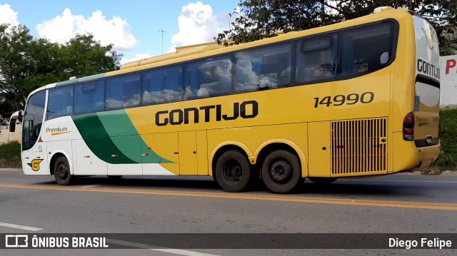 Empresa Gontijo de Transportes 14990 na cidade de Formiga, Minas Gerais, Brasil, por Diego Felipe. ID da foto: 7612870.