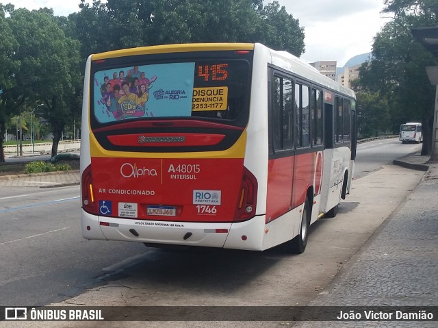 Auto Viação Alpha A48015 na cidade de Rio de Janeiro, Rio de Janeiro, Brasil, por João Victor Damião. Número da foto: #7611527.