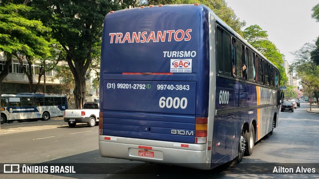 Transantos Turismo 6000 na cidade de Belo Horizonte, Minas Gerais, Brasil, por Ailton Alves. ID da foto: 7613428.