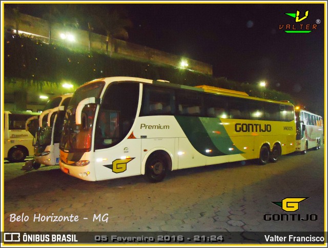 Empresa Gontijo de Transportes 14005 na cidade de Belo Horizonte, Minas Gerais, Brasil, por Valter Francisco. ID da foto: 7614526.