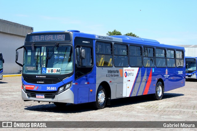 Empresa de Ônibus Vila Galvão 30.661 na cidade de Guarulhos, São Paulo, Brasil, por Gabriel Moura. ID da foto: 7616560.