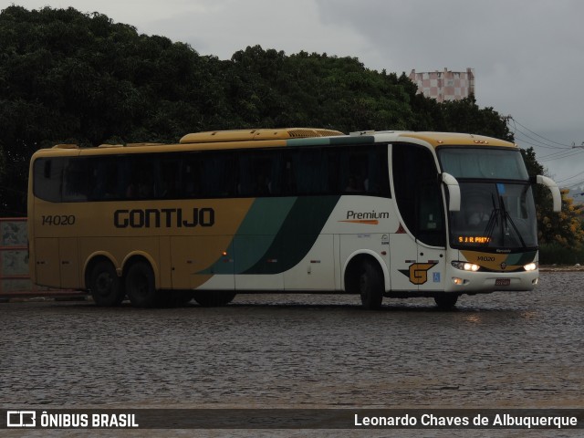 Empresa Gontijo de Transportes 14020 na cidade de Vitória da Conquista, Bahia, Brasil, por Leonardo Chaves de Albuquerque. ID da foto: 7616549.