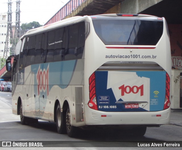 Auto Viação 1001 RJ 108.1085 na cidade de Nova Iguaçu, Rio de Janeiro, Brasil, por Lucas Alves Ferreira. ID da foto: 7615730.