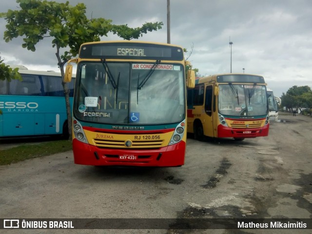 Auto Viação Jurema RJ 120.056 na cidade de Rio de Janeiro, Rio de Janeiro, Brasil, por Matheus Mikaimitis . Número da foto: #7617994.