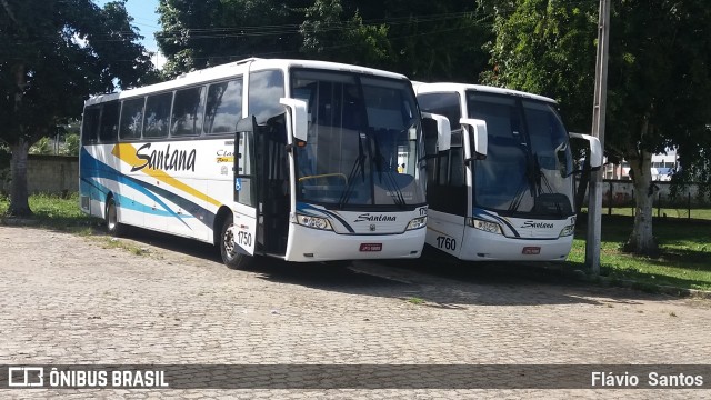 Empresas de Transportes Santana e São Paulo 1750 na cidade de Cruz das Almas, Bahia, Brasil, por Flávio Santos. Número da foto: #7615803.