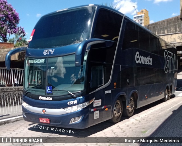 Viação Cometa 17316 na cidade de Belo Horizonte, Minas Gerais, Brasil, por Kaique Marquês Medeiros . Número da foto: #7616506.