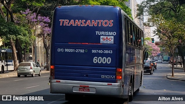 Transantos Turismo 6000 na cidade de Belo Horizonte, Minas Gerais, Brasil, por Ailton Alves. ID da foto: 7616772.