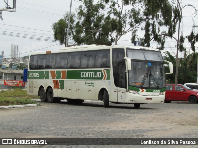 Empresa Gontijo de Transportes 20195 na cidade de Caruaru, Pernambuco, Brasil, por Lenilson da Silva Pessoa. ID da foto: 7617664.