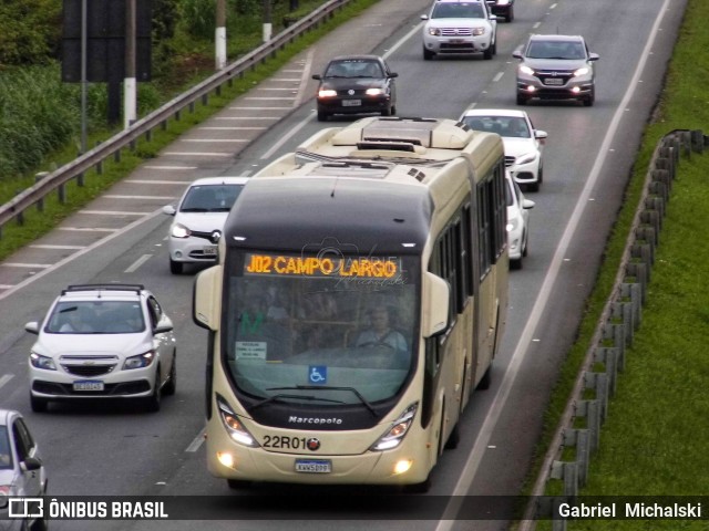 Empresa de Ônibus Campo Largo 22R01 na cidade de Curitiba, Paraná, Brasil, por Gabriel Michalski. Número da foto: #7616091.