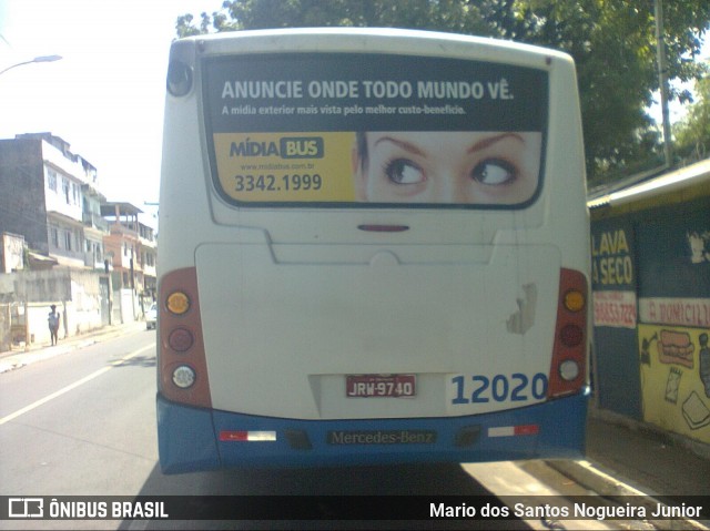 Concessionária Salvador Norte - CSN Transportes 12020 na cidade de Salvador, Bahia, Brasil, por Mario dos Santos Nogueira Junior. Número da foto: #7614958.