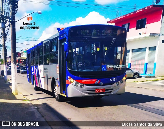 Auto Viação Bragança Metropolitana > Viação Raposo Tavares 12.171 na cidade de Embu-Guaçu, São Paulo, Brasil, por Lucas Santos da Silva. Número da foto: #7616192.