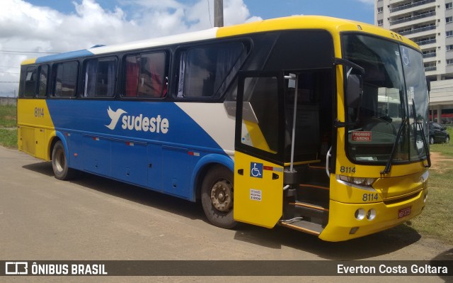 Viação Sudeste 8114 na cidade de Cariacica, Espírito Santo, Brasil, por Everton Costa Goltara. Número da foto: #7614640.