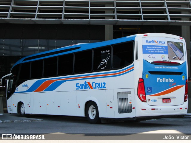 VUSC - Viação União Santa Cruz 4160 na cidade de Florianópolis, Santa Catarina, Brasil, por João Victor. ID da foto: 7616703.