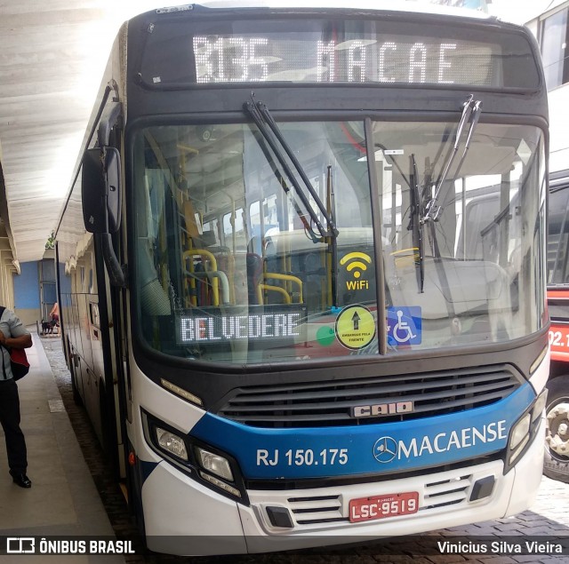 Rápido Macaense RJ150.175 na cidade de Rio Bonito, Rio de Janeiro, Brasil, por Vinicius Silva Vieira. Número da foto: #7619848.
