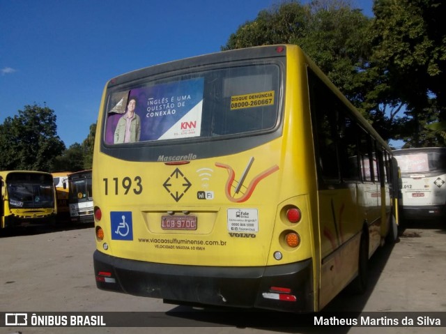 Viação Sul Fluminense 1193 na cidade de Volta Redonda, Rio de Janeiro, Brasil, por Matheus Martins da Silva. Número da foto: #7619003.