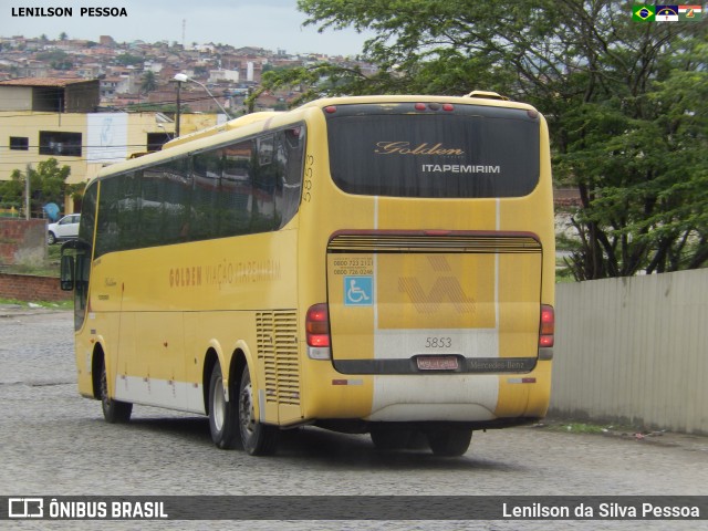 Viação Itapemirim 5853 na cidade de Caruaru, Pernambuco, Brasil, por Lenilson da Silva Pessoa. ID da foto: 7620837.