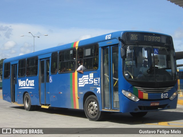 Expresso Vera Cruz 612 na cidade de Recife, Pernambuco, Brasil, por Gustavo Felipe Melo. Número da foto: #7619795.