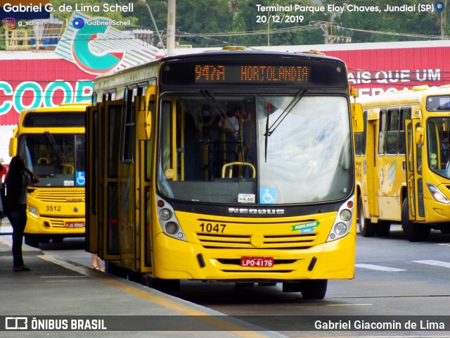 Viação Leme 1047 na cidade de Jundiaí, São Paulo, Brasil, por Gabriel Giacomin de Lima. ID da foto: 7620284.