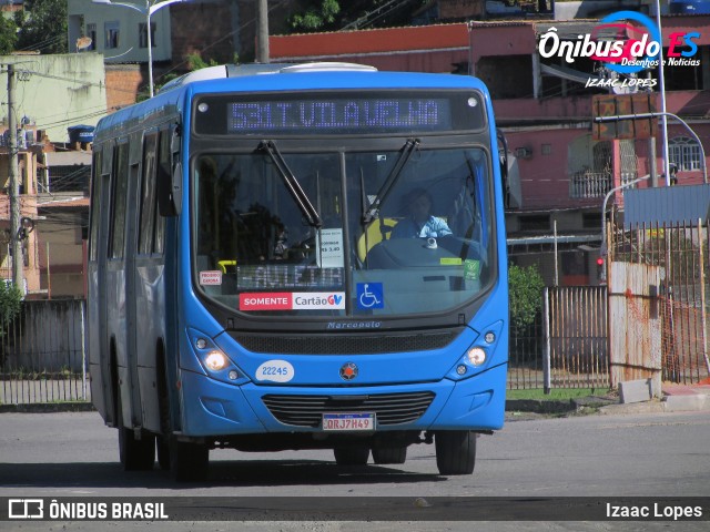 Nova Transporte 22245 na cidade de Cariacica, Espírito Santo, Brasil, por Izaac Lopes. ID da foto: 7621069.