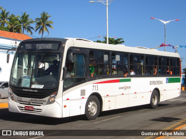 Borborema Imperial Transportes 713 na cidade de Olinda, Pernambuco, Brasil, por Gustavo Felipe Melo. ID da foto: 7619768.