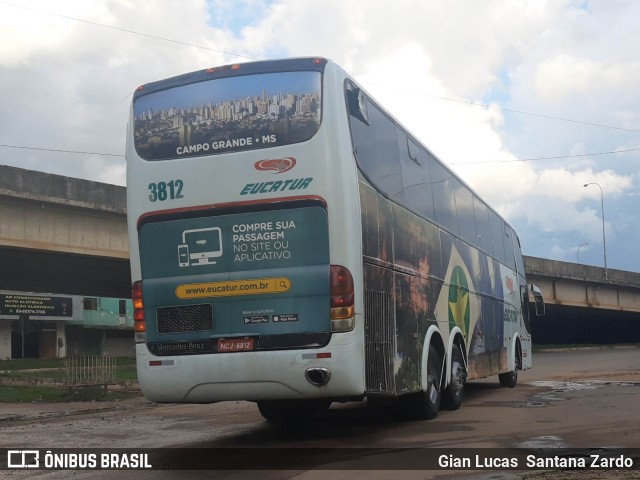 Eucatur - Empresa União Cascavel de Transportes e Turismo 3812 na cidade de Ji-Paraná, Rondônia, Brasil, por Gian Lucas  Santana Zardo. Número da foto: #7624063.